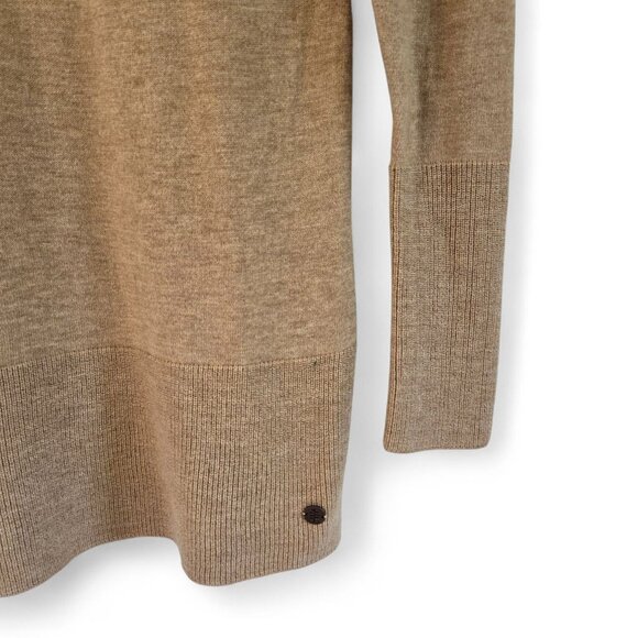 Royal Robbins Women's Wool Blend Camel Brown Textured Knit Sweater Small - Picture 5 of 16